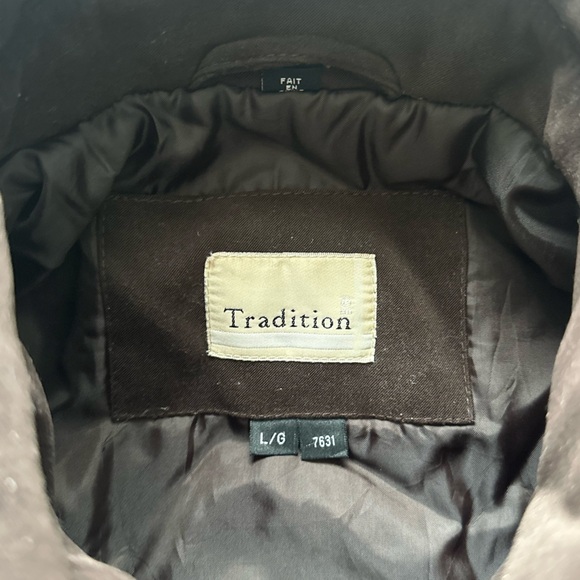 Vintage Tradition Corduroy‎ Faux Suede Chocolate Jacket Coat Large - Picture 4 of 12